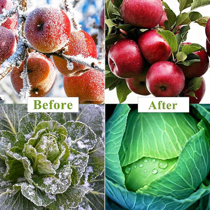 Plant Covers Freeze Protection 10 x 50Ft with 20 Stainless Steel Clip- Frost Cloth Plant Blankets Garden Fabric Freeze Cover for Outdoor Plant Raised Bed Greenhouse Winter Frost Sun Protection