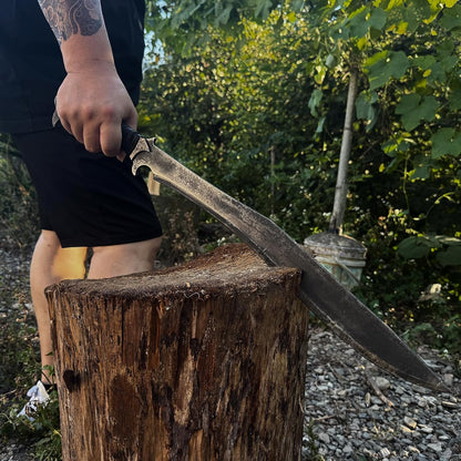 High Manganese Steel Blade Machete for Cutting Trees Heavy Duty Full Tang Outdoor Survival Hunting Tactical Sword