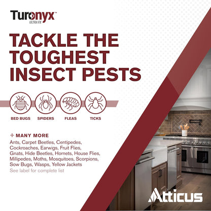 Atticus Turonyx Ultra FX Insecticide (2 x 8 mL) – Compare to Leading Brand – Pest Control for Indoor and Outdoor Use – Ants, Beetles, Roaches, Spiders, Fleas, Flies, Ticks