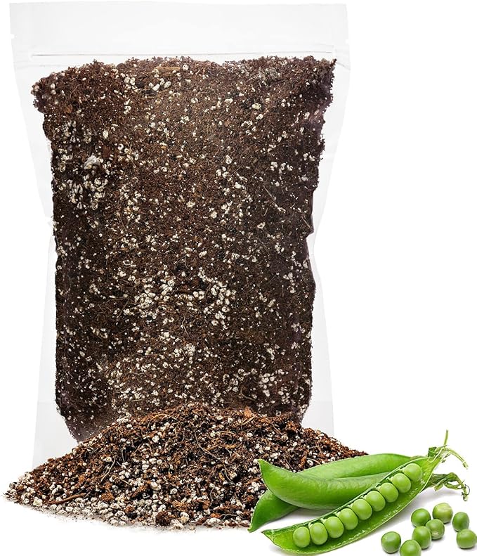 Premium Organic Potting Soil for Peas - (4 Quart Bag)