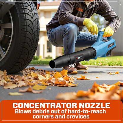 SENIX X5 58V MAX* 2-Piece Cordless Yard Tool Combo Kit with 11“/13" Brushless String Trimmer Weed Wacker,520CFM 3-Speed Leaf Blower,Includes 2.5Ah Battery & Charger (S5K2B1-01)