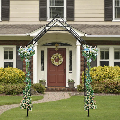 7.87x3.93Ft Metal Garden Arch Trellis for Climbing Plants, Outdoor Weddings, and Decor - Weather-Resistant Arbor for Patio, Backyard, and Garden
