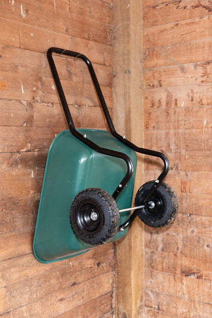 Garden Star 70019 Garden Barrow Dual-Wheel Residential Wheelbarrow Garden Cart