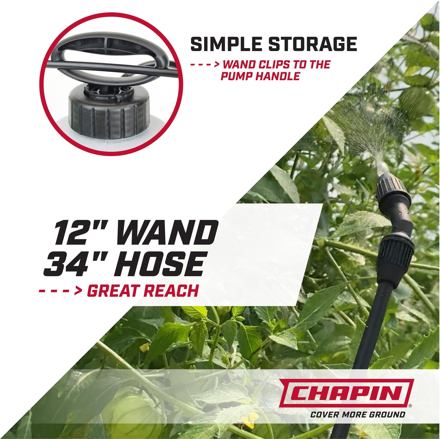 Chapin 1-Gallon Pump Sprayer, Anti-Clog for Consistent Spray