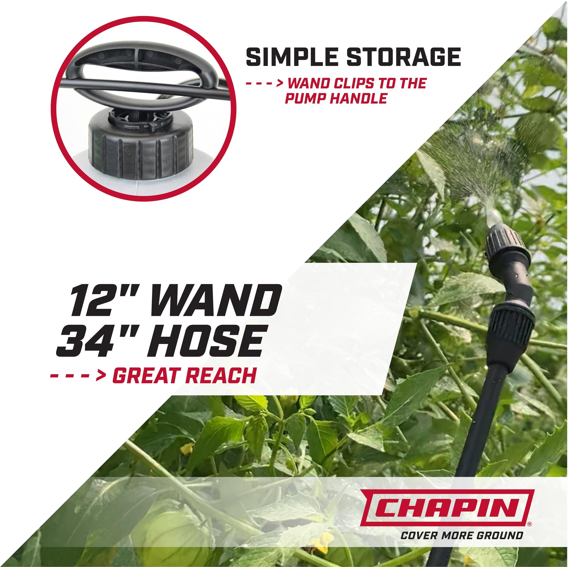 Chapin 1-Gallon Pump Sprayer, Anti-Clog for Consistent Spray