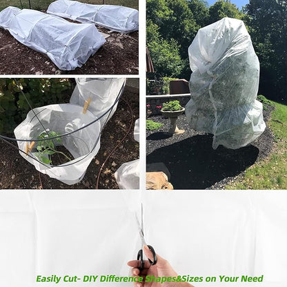 Plant Covers Freeze Protection 10x30ft Frost Cloth Blanket Floating Row Cover for Winter Protection 0.9 oz/yd²