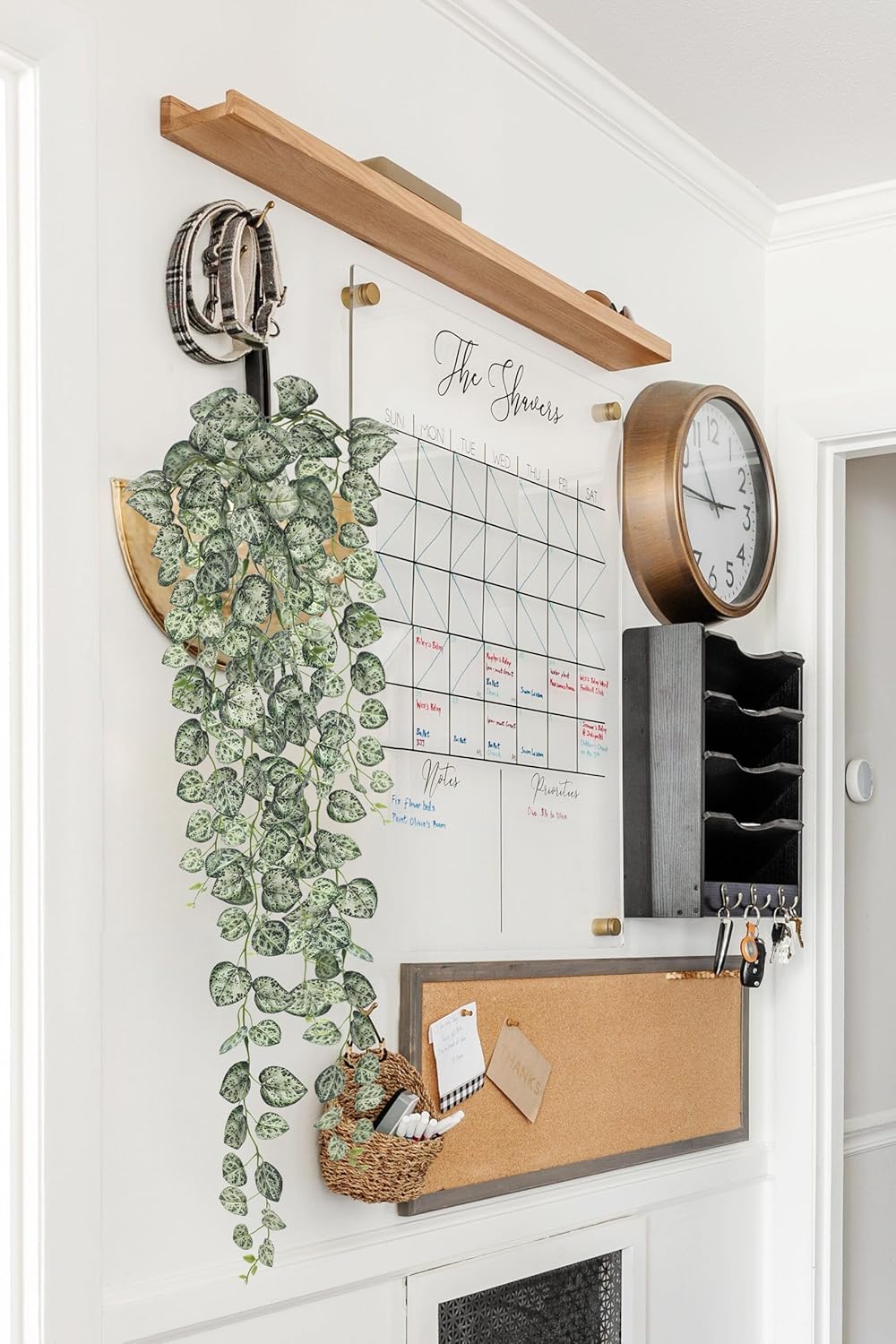 Briful 3 Pack Fake Hanging Plant 39.3" Faux Hanging String of Hearts Plant Faux Trailing Vine with Heart-Shaped Leaves Lush Cascading Artificial Greenery for Home Wall Indoor Outdoor Porch Decor
