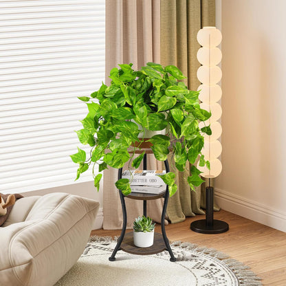 QIANYUN Fake Pothos Ivy Plant for Home Decor – 28" Fake Hanging Plants with Pot, Artificial Silk Greenery for Indoor Shelf, Bedroom, Living Room, Bathroom, or Office Decoration