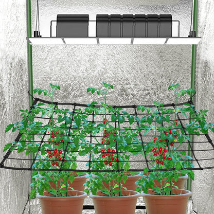 Scrog Net 2x2 Trellis Net for Grow Tent, Elastic Heavy Duty Trellis Netting with Hooks for Indoor Plant Growing Tents, Hydroponics, Trellis for Climbing Plants Outdoor