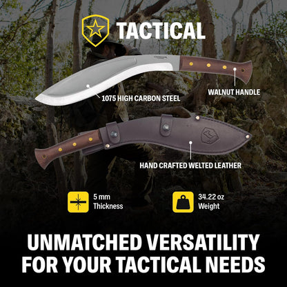 Condor Tool & Knife Tactical Machete with Walnut Handle