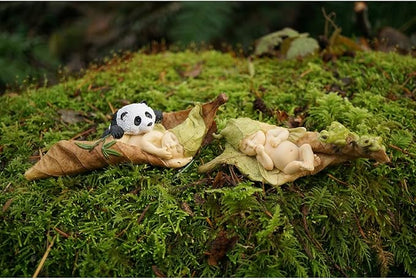 Top Collection Miniature Fairy Garden and Terrarium Statue, Sleeping Fairy Baby with Frogs