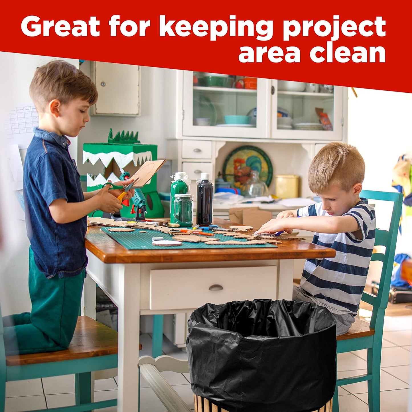 ToughBag 30-33 Gallon Trash Bags Heavy Duty, 32 x 38" Black Garbage Bags (250 COUNT) – 30+, 32 Gallon Trash Bags - Made In USA