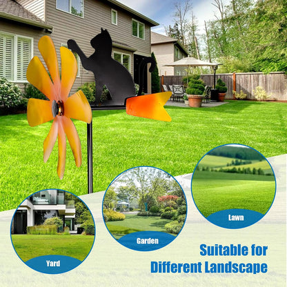 Decorative Garden Stakes Wind Spinners Outdoor Clearance Metal Yard Art Gifts for Women Grandma Mom for Lawn Patio Yard Pathway Driveway Ornaments