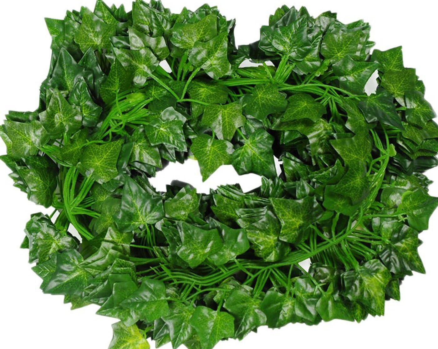 Unilove 168 feet Fake Foliage Garland Leaves Decoration Artificial Greenery Ivy Vine Plants for Home Decor Indoor Outdoors (Ivy Leaves)