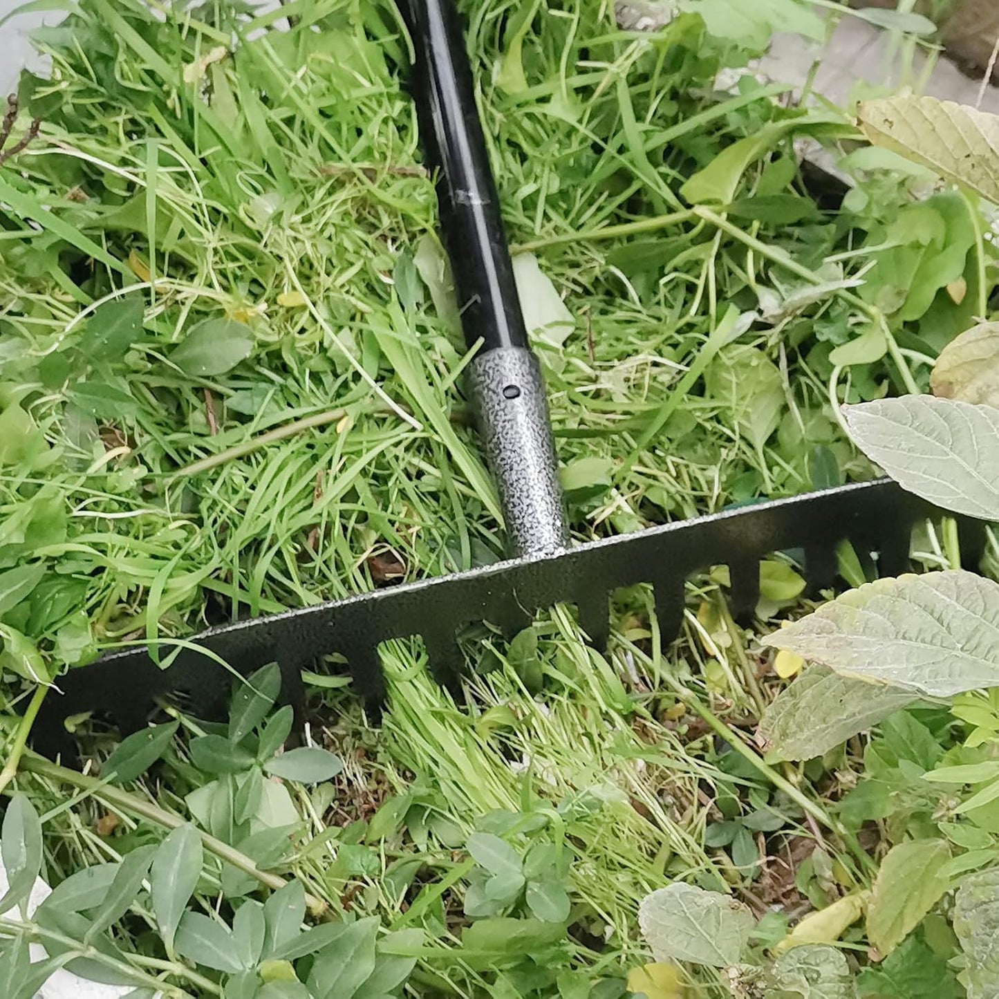 Rake Head Replacement, Heavy Duty Metal Rakes for Lawns, Rake Head Only Without Handle for DIY Gardening Tool. (14-Tines 0.9Lb)