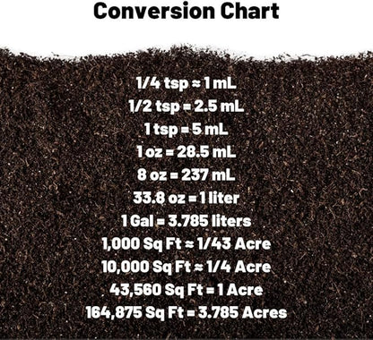 Organic Humic Acid Plant Amendment, Natural Humic Soil and Hydroponic Nutrient Enhancer - Lawn and Garden Growth, Plant Health (8 oz)
