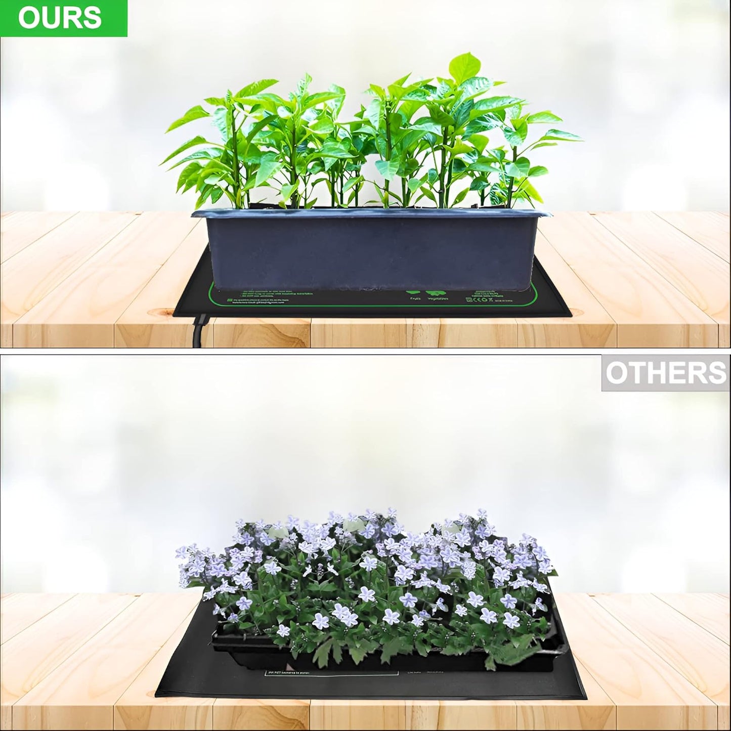 1 Pack Seedling Heat Mat for Seed Starting,20" x 20.75" Waterproof Heating Pad for Indoor Plants Germination(L)