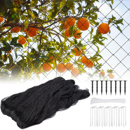 SPORTYOUTH Bird Netting for Garden, 25x25 ft 3/4" Square Mesh Heavy Duty Nylon Chicken Coop Poultry Hawk Aviary Netting for Blueberry Bushes Fruit Trees Vegetable Against Birds Deer Squirrels