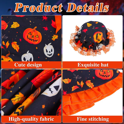 Halloween Goose Outfit for Porch Goose 23" Cement Statue Clothing - Halloween Outdoor Decoration for Patio Yard Lawn