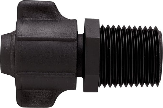 5 Pack - Orbit Universal Drip Tubing Adapter 1/2 Inch x 1/2 Inch Male Pipe Thread