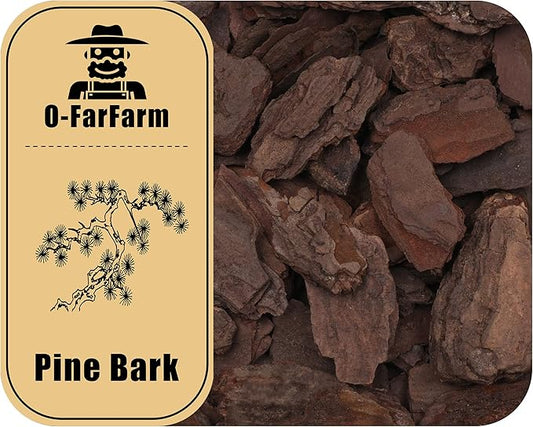 Orchid Bark for Plants, Organic Pine Bark for Proper Root Development for Phalaenopsis, Cattleyas, Dendrobiums, Oncidiums, Paphiopedilums and More (4qt, Large(18-35mm))