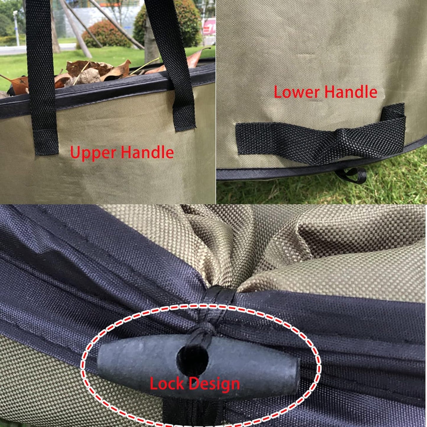 Camping Trash Can, Pop-Up Trash Can/Recycle Bin, Car Garbage Can,Reusable Outdoor Trash Garden Yard Trash Bag Foldable Camping Recycling Bin (Green10gallons)