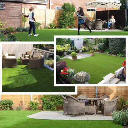 Petgrow Synthetic Artificial Grass Turf Lawn 15 x 93ft, 1.38" Outdoor/Indoor Fake Grass Rug Astroturf for Dogs,Faux Grass Rug with Drainage Holes/Custom Size Provided