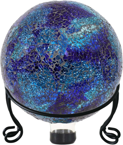 2 Pack Metal Gazing Ball Stand for 10 or 12 Inch Outdoor Garden Gazing Globes,Metal Display Stand for Plant or Flowerpot Holder,Birdbath Bowl Stand 5 Inch Tall,Black