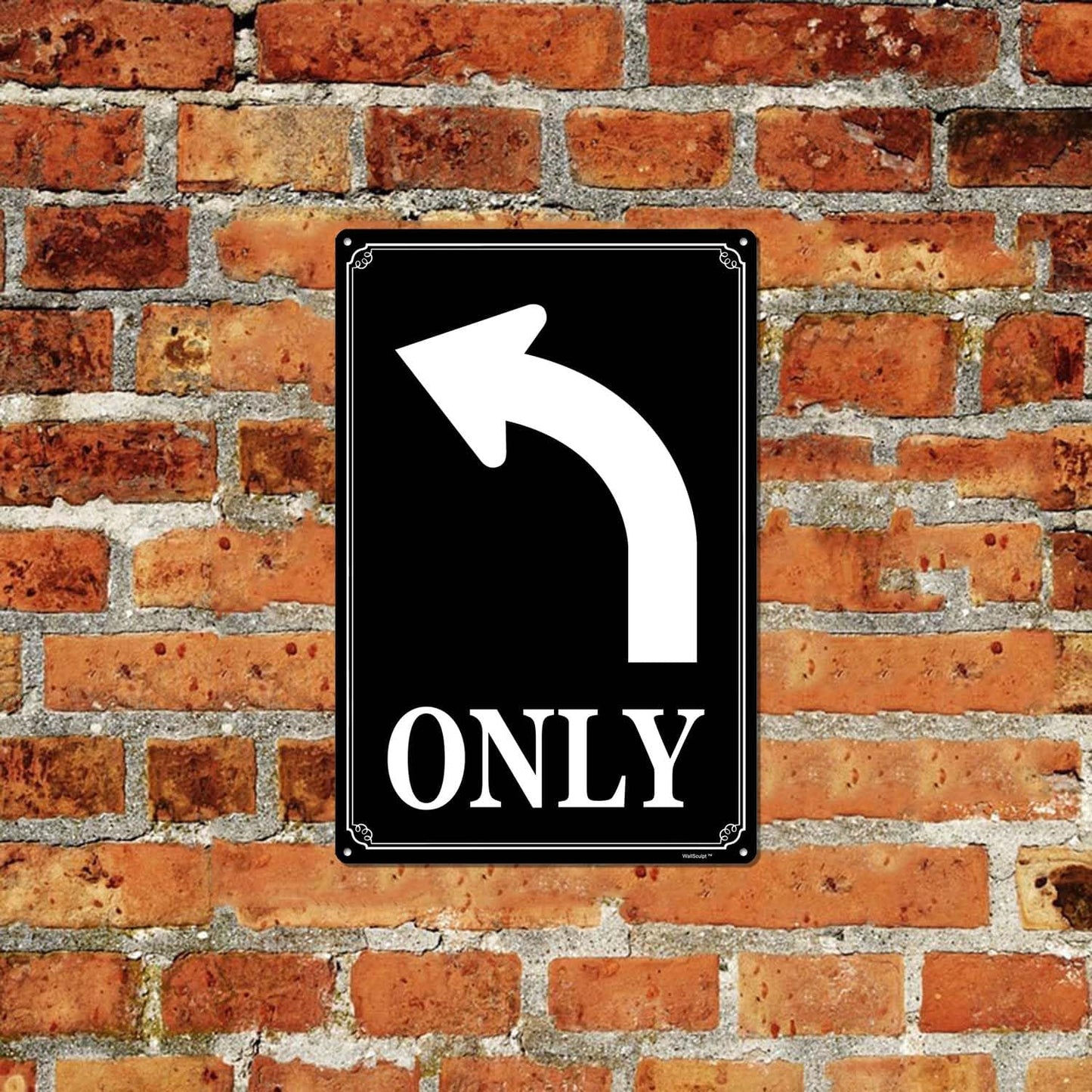 8x12" Right Turn Only Arrow Signs - High-Intensity Aluminum Parking Lot Sign, Weatherproof & Fade-Resistant, Ideal for Outdoor & Indoor Use - Curbside Sign