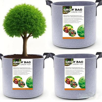 Grow Bags,Gallon Pot,Gallon Grow Bag,Fabric Plant Vegetable Pots,15-35 Gallon Nursery Pots,Deep Plant Pot, Gallon Grow Bags with Handles,3pcs (35 Gallon)