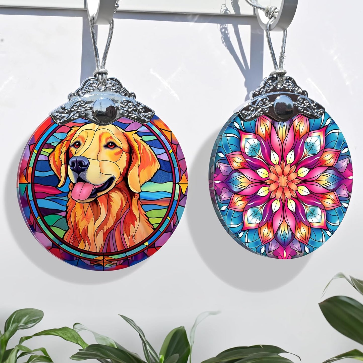 Golden Retriever Glass Ornament, Christmas Decor, Holiday Decorations and Xmas Gifts Ideas