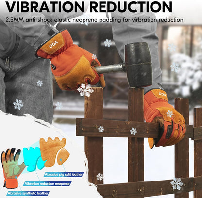 Vgo... 1-Pair Gardening Gloves Men, Safety Work Gloves, Puncture-proof, Thornproof, Touchscreen (SL7475)