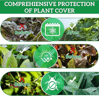 Plant Covers Freeze Protection 6.5 ft x 25 ft Fabric Frost Cloths for Outdoor Plants 1oz/yd² Floating Row Plant Blankets for Winter Frost Sun Protection