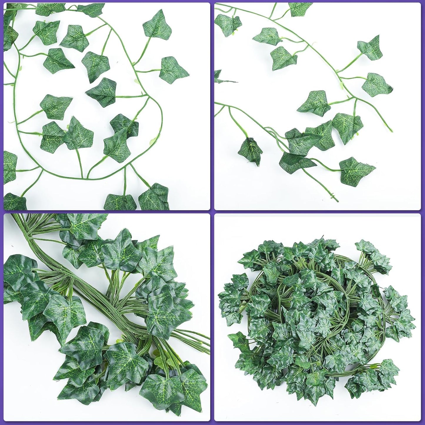 60 Pack 420 Feet Vines,Ivy,Ivy Garland,Fake Ivy,Fake Leaves,Ivy Vines,Artificial Vines,Green Vines,Leaves Room Decor,Vines for Bedroom,Wall Decor,Wedding Party
