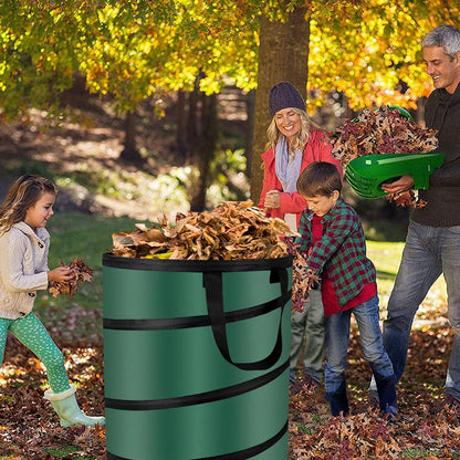 Camping Trash Can, Pop Up Trash Can/Recycle Bin, Foldable Garbage Can Camping for Gardening, Camping and Home Storage Etc(green10gallons)