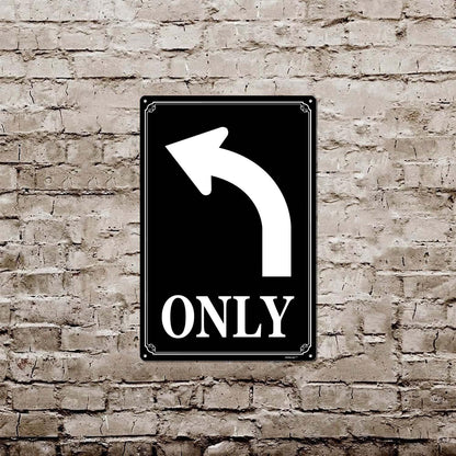 8x12" Right Turn Only Arrow Signs - High-Intensity Aluminum Parking Lot Sign, Weatherproof & Fade-Resistant, Ideal for Outdoor & Indoor Use - Curbside Sign