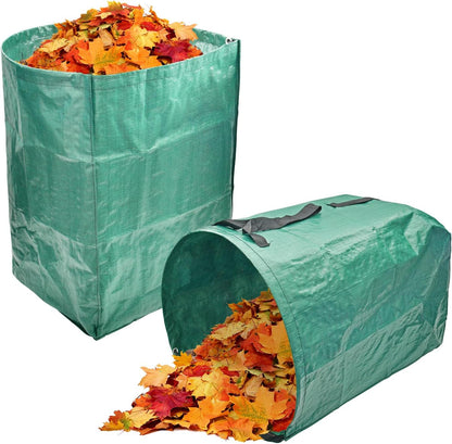 CAMPFIRE 2 Pack 53 Gallon Reusable Yard Waste Bags, Collapsible Dustpan-Type Garden Leaf Bags For Lawn Debris,Leaf Collector,Lawn And Leaf Trash Bags