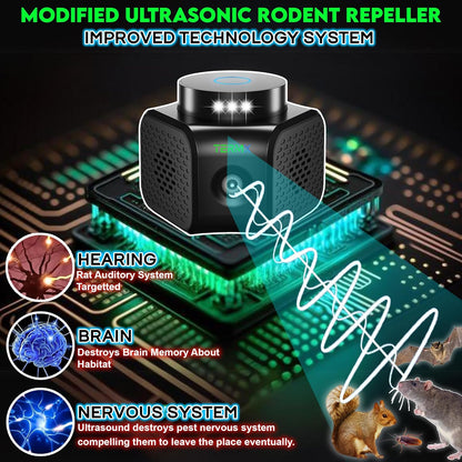 Ultrasonic Pest Repeller Indoor 4 Modes No Touch Solution Pest Repellent Ultrasonic Plug in Electronic Mouse Repellent Devices Rat Deterrent Indoor for House Attic Office Garage Warehouse RVs