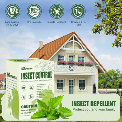 KEUWRMA Insect Control,Insect Repellent,Spider Repellent for House Indoor,Insect Repellent indooor,Bug Repellent,Repel Mosquito, Rodents, Roach, Ant, Bugs,Spider, Moths&Other Pest (12, Green)