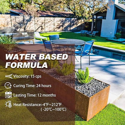 Mulch Glue - 64oz / 0.5 Gallon Landscape Adhesive Gravel Binder Glue with Applicator for Landscaping Concentrate Covers, Garden - Ready to Use Non Toxic Mulch Stabilizer for Pea Gravel, Stones, Bark