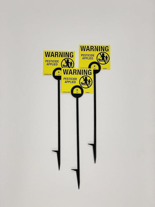 Lawn Treatment Application Stakes & COLORADO Signs (Premium Style Stake / 500 pc. Pack)