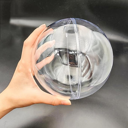 Acrylic Hollow Ball, Clear Plastic Fillable Ornaments Ball, DIY Clear Plastic Balls for New Years Present,Xmas Tree,Home Decoration,Wedding,Party (14cm/5.51inch,10pcs)