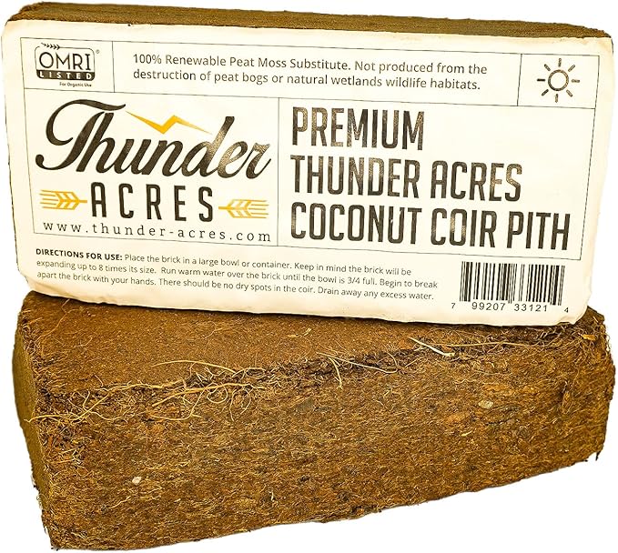Coco Coir Brick, OMRI Listed for Organic Use (10)