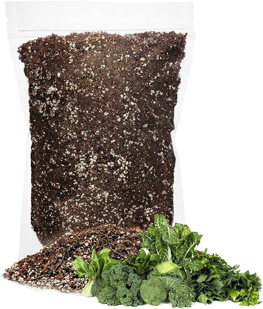 Premium Organic Potting Soil for Leafy Greens - (1 Quart Bag)