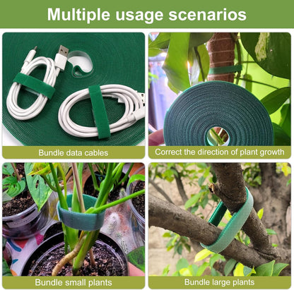 SumDirect Plant Tape 75 ft Plant Ties for Climbing Plants Garden Twist Ties Plants Adjustable Green Garden Tape for Plants, Flowers, Vines and Tree (75 ft x 1/2 in)