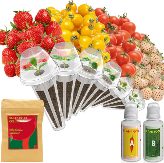 inbloom Strawberry & Tomato Seed Pod Kit for AeroGarden, Ahopegarden, GARDENCUBE, iDoo, MUFGA