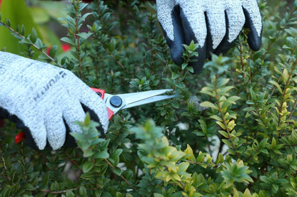 Kamikaze KM13 Single Hand Pruning Shears - Semi Professional - 25 mm Ø Curved Scissors - Gardening Scissors - Steel Handles - With Case (Straight Blade 15 mm)