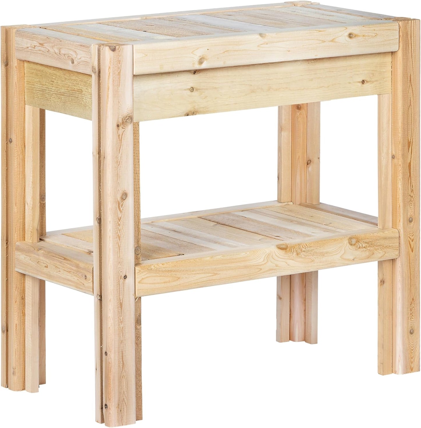 Greenes Fence Cedar Adjustable Storage Shelves, 31 in. x 16 in. x 30 in. - Made in USA with North American Cedar