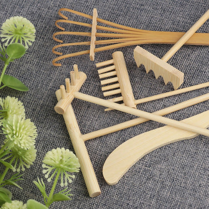 18 PCS DIY Sand Zen Garden Tools, Mini Zen Garden Rake Sets for Serenity and Spiritual Meditation, Tasteful and Elegant Zen Garden Accessories for Home Decor, and Father or Mother's Gift, by GNIEMCKIN