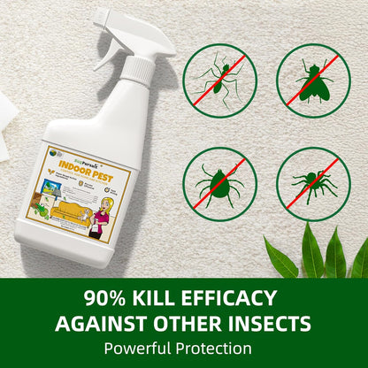 Bed Bug Spray 24 Oz, Carpet Beetle Killer, Indoor & Outdoor Bug Control for Mite, Ant, Spider and Flea, Plant Extract Based Non Toxic Bed Bug Killer, Child & Pet Safe